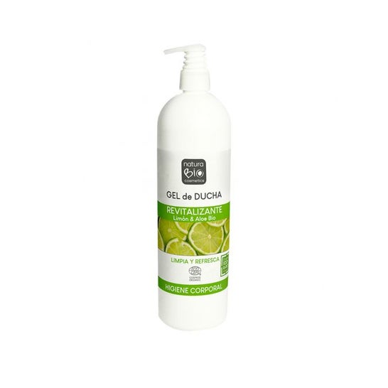 NaturaBio Cosmetics Gel Baño Revitalizante Limón Aloe 740 ml