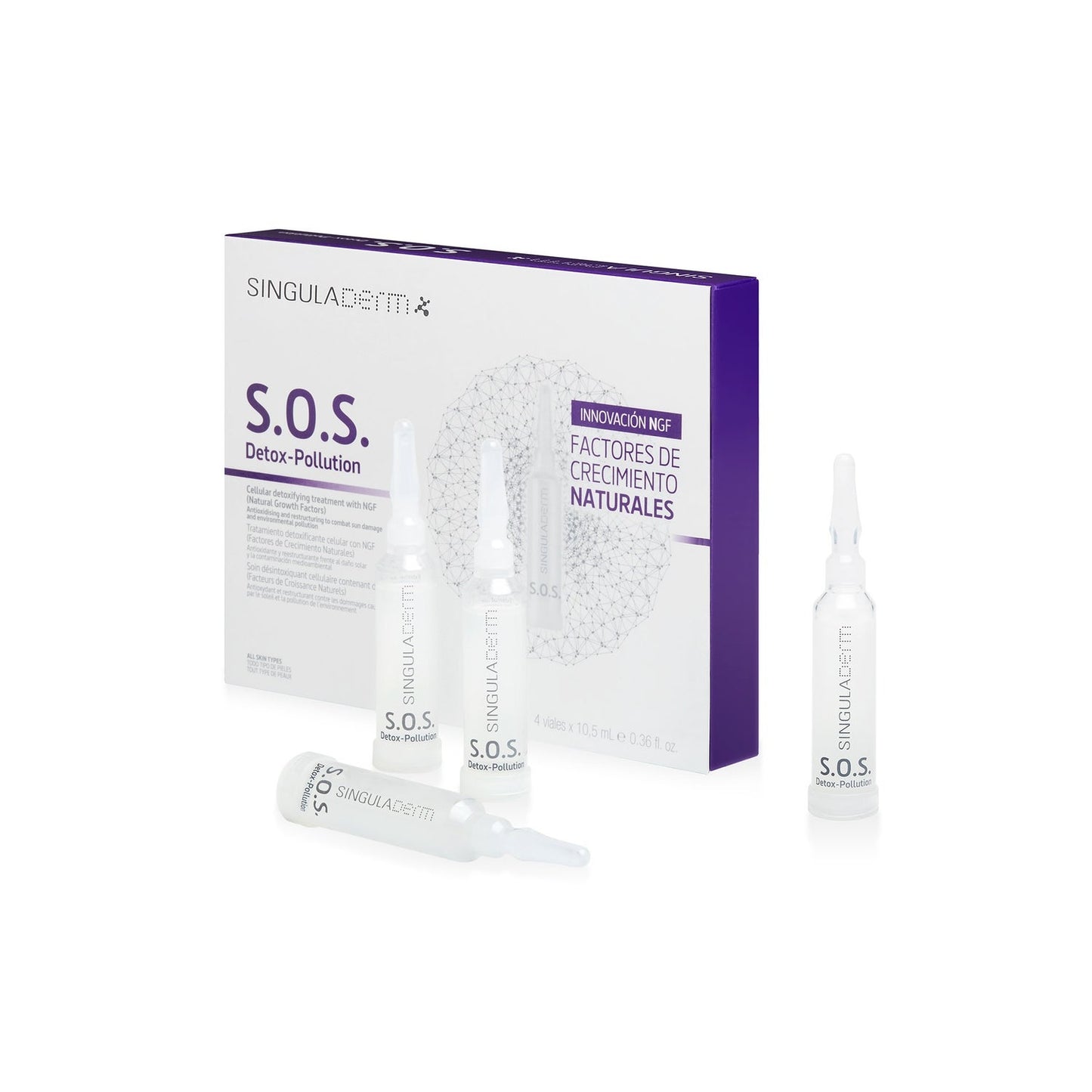 Singuladerm S.O.S Detox-Pollution 4 viales x 10,5ml
