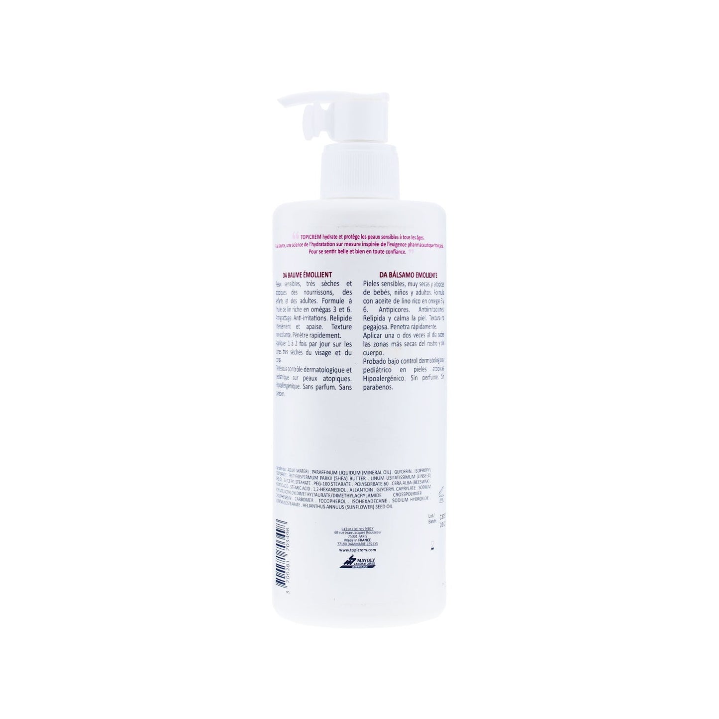 Topicrem DA Bálsamo Emoliente 500ml