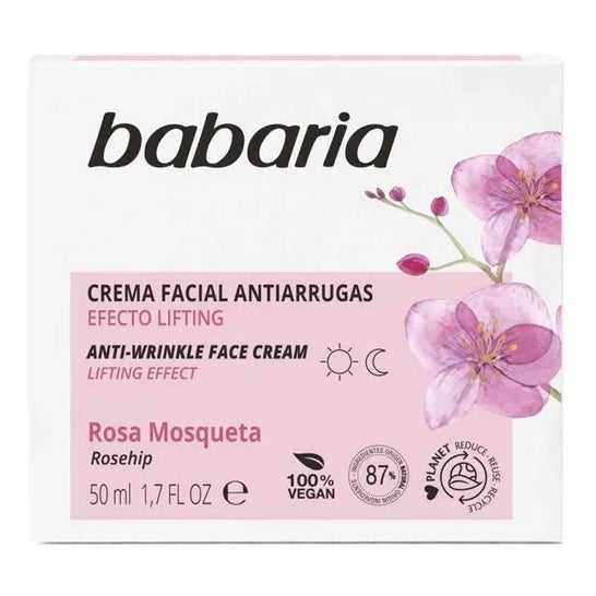Babaria Creme Facial Anti-rugas Rosa Mosqueta 50ml