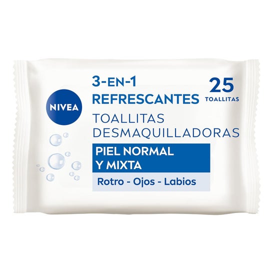 Nivea Toallitas Desmaquillantes Refrescantes 3 en 1 25 uds