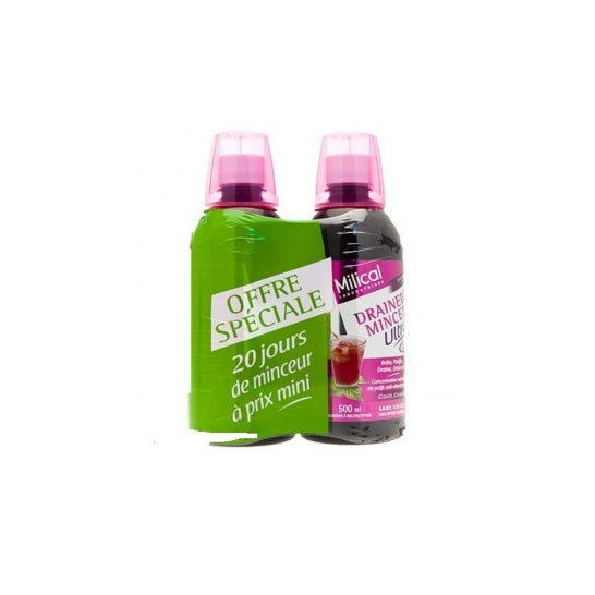 Milical - Drainaligne Ultra Got Cassis Lot 2 Viales 500 ml