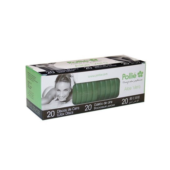 Eurostil Pollié Discos Cera Caliente Aloe Vera 20uds