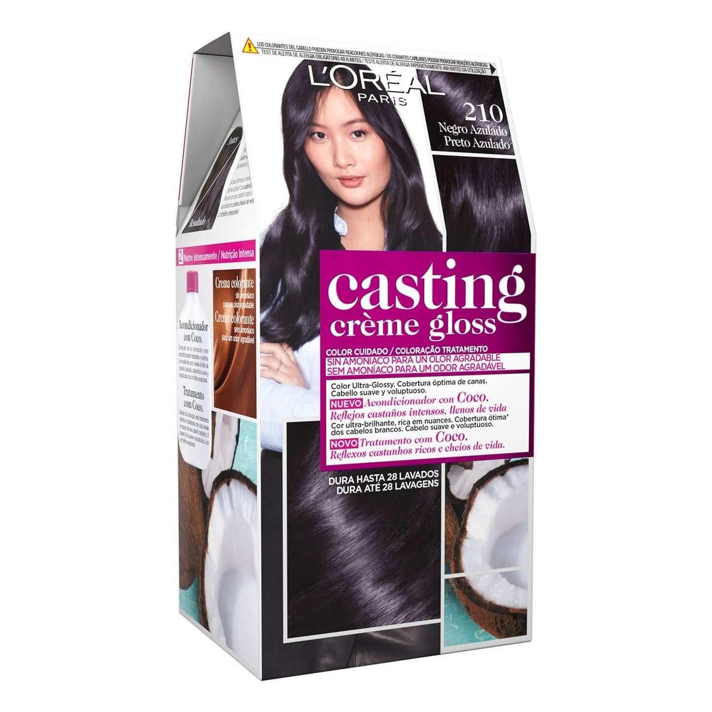 L'Oreal Casting Creme Gloss Nº210 Black Blue 1ud