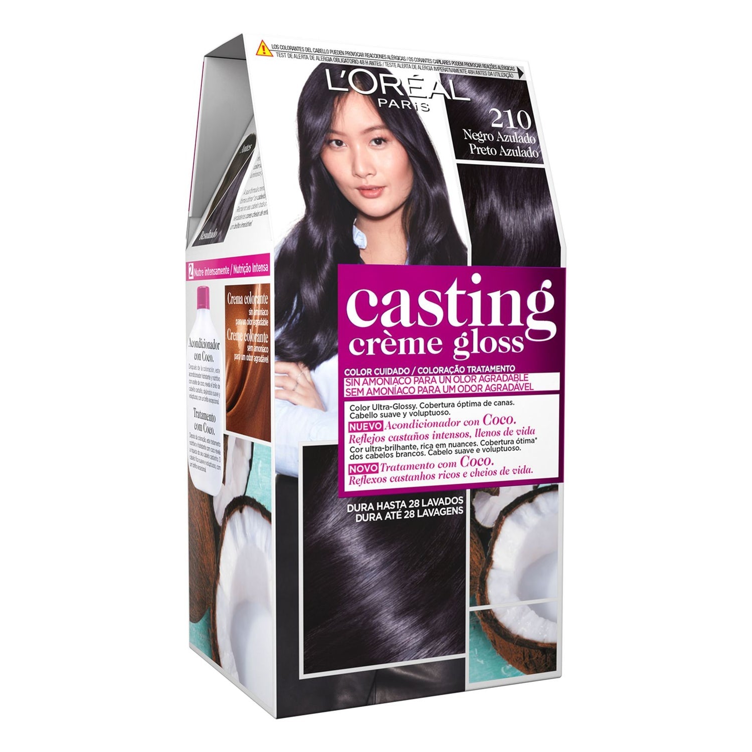 L'Oreal Casting Creme Gloss Nº210 Black Blue 1ud