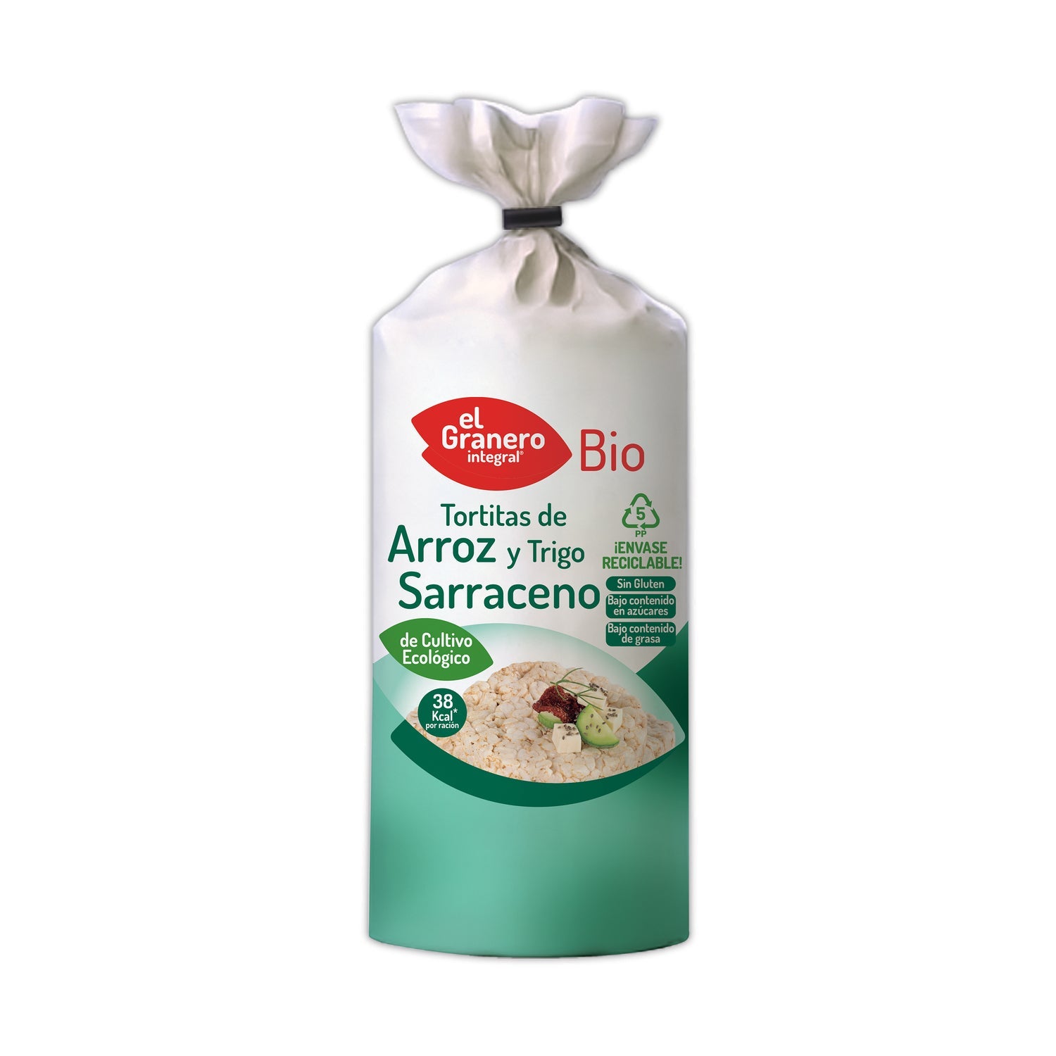El Granero Tortitas Arroz Trigo Sarrac 115g