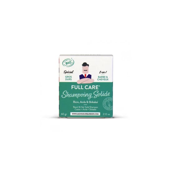 Monsieur Barbier Full Care Champú Sólido Barba & Cabello 60g