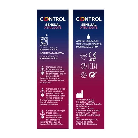 Control Preservativos Xtra Dots 12uds