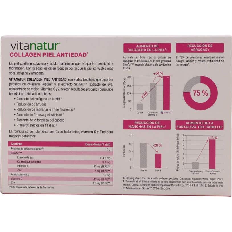 Vitanatur Collagen Antiaging Regeneración de la Piel 30 viales