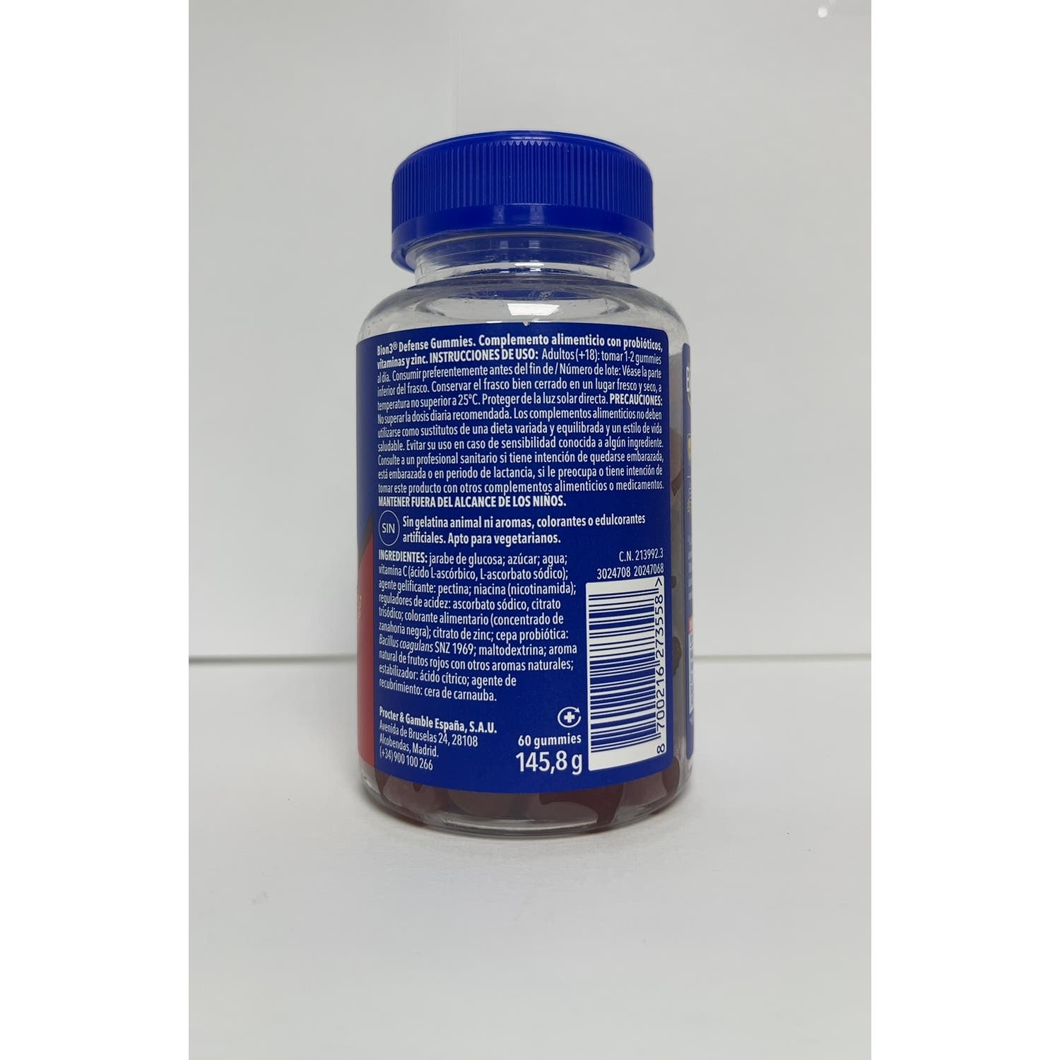 Merck Bion3 Defense Frutos Rojos 60 Gummies