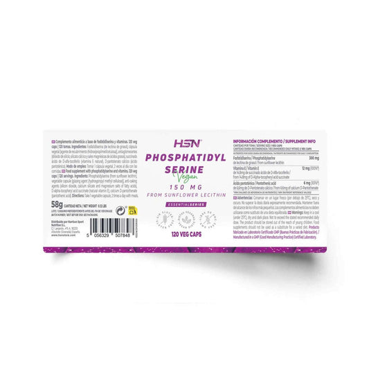 HSN Fosfatidilserina 150mg 120vcaps