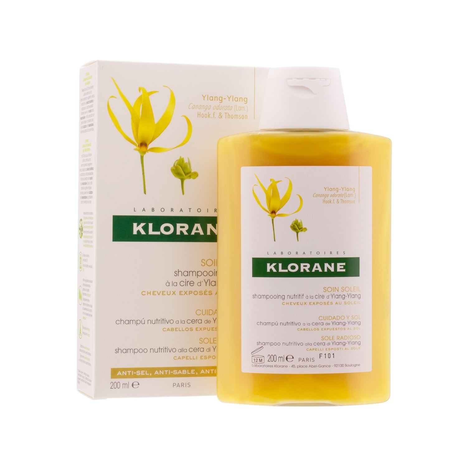 Klorane Champú Nutritivo a La Cera de Ylang Ylang 200ml