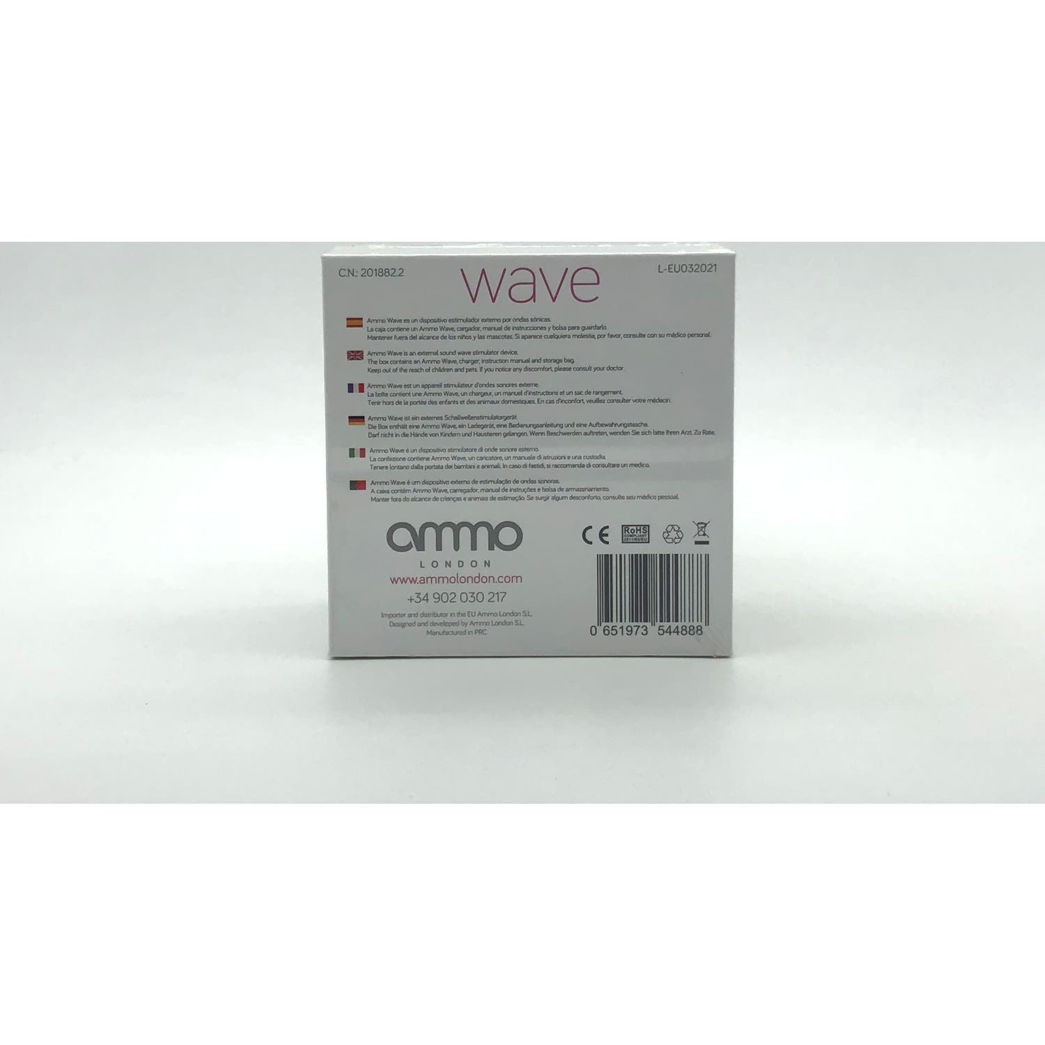 Ammo London Wave Estimulador Ondas Sónicas 1ud