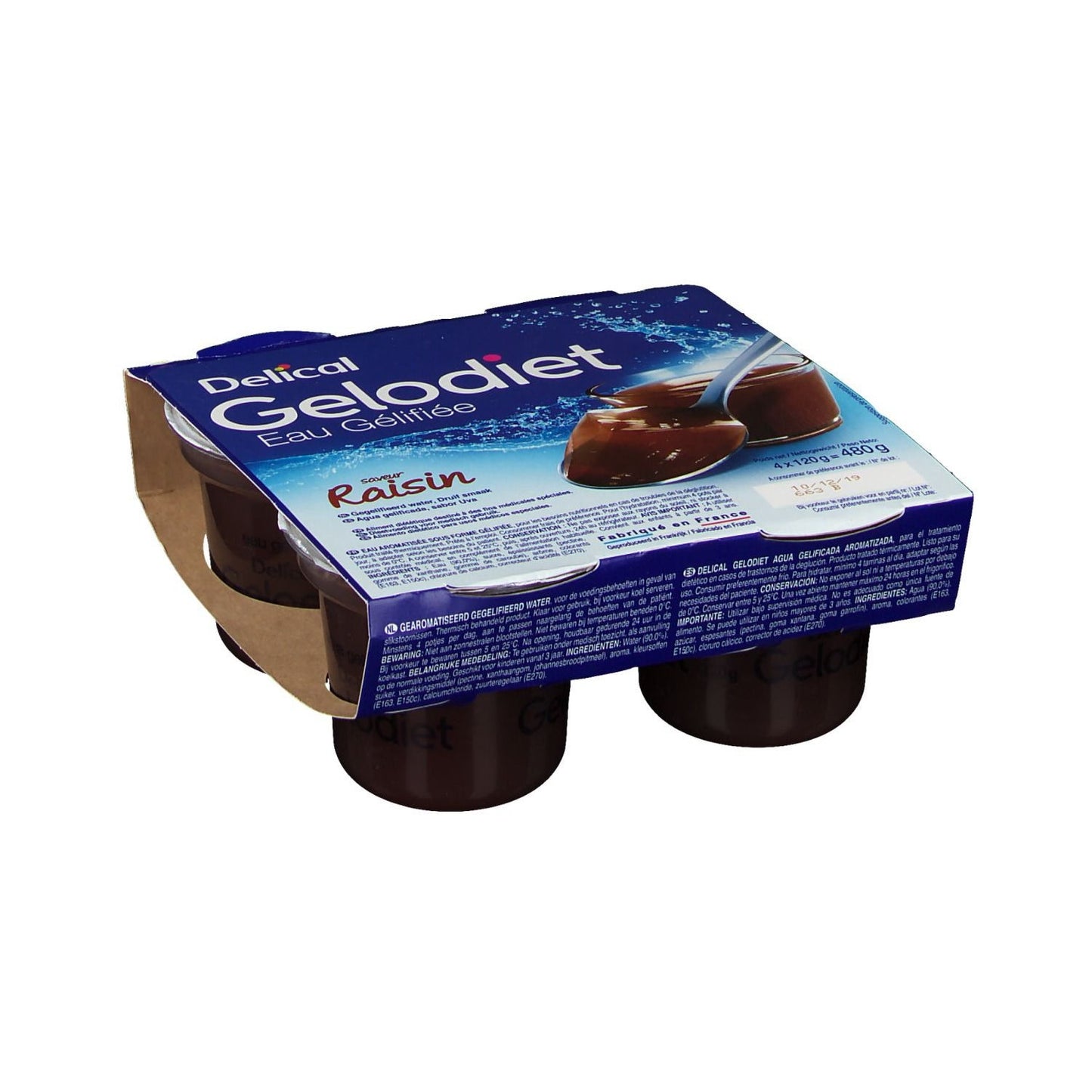Delical Gelodiet Gel de agua Rais 4X120