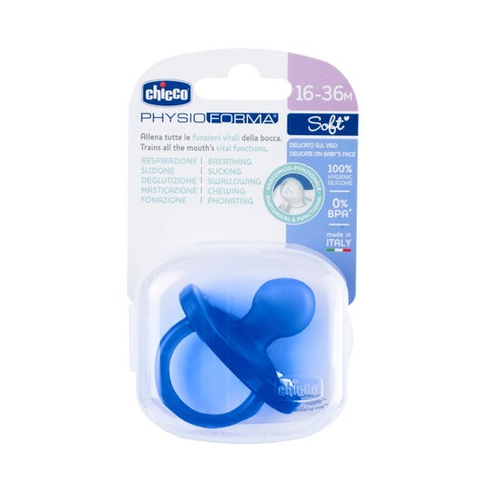 Chicco Physioforma Soft Chupete Azul 16-36M 1ud