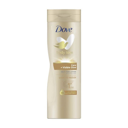 Dove Care + Visible Glow Light To Medium Self Tan 400ml