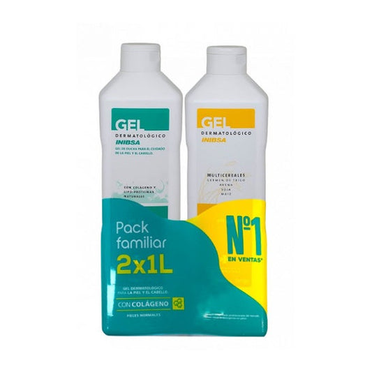 Pack Inibsa Gel con Colágeno + Gel Multicereales 2x1L