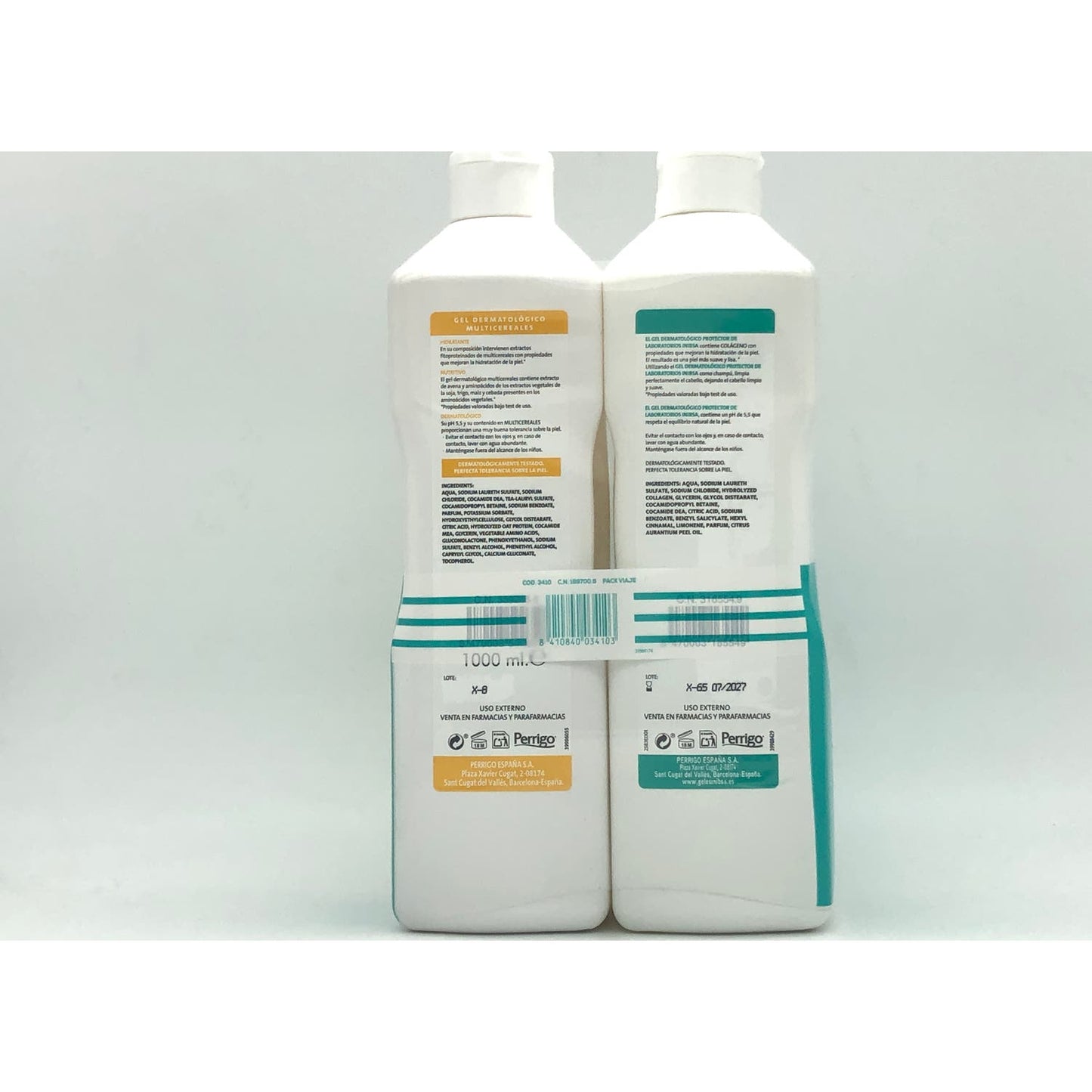 Pack Inibsa Gel con Colágeno + Gel Multicereales 2x1L