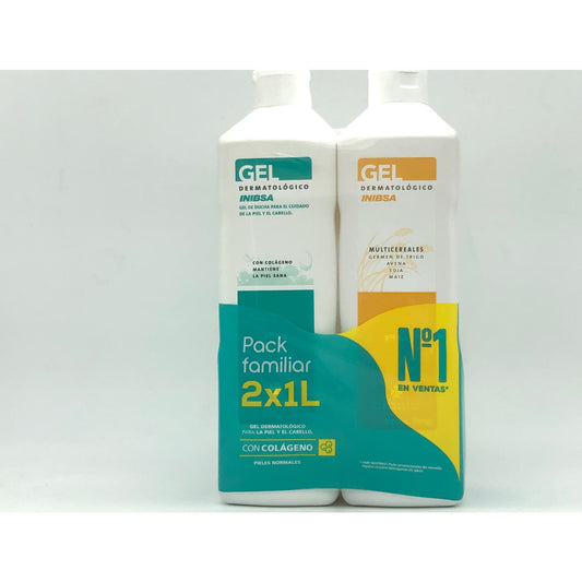 Pack Inibsa Gel con Colágeno + Gel Multicereales 2x1L