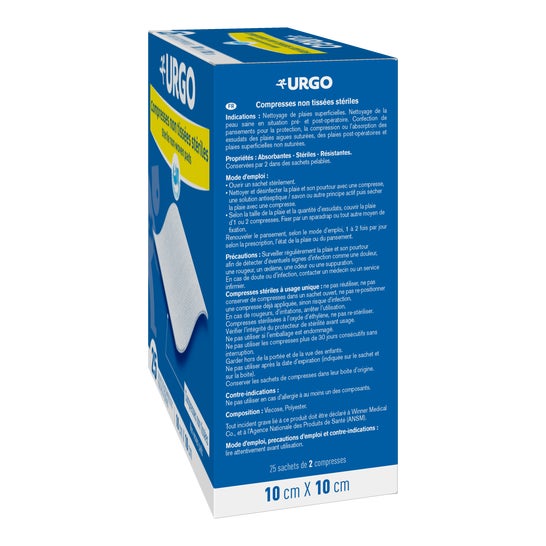 Urgo Compresas sin Tejer 10x10cm 2x25uds