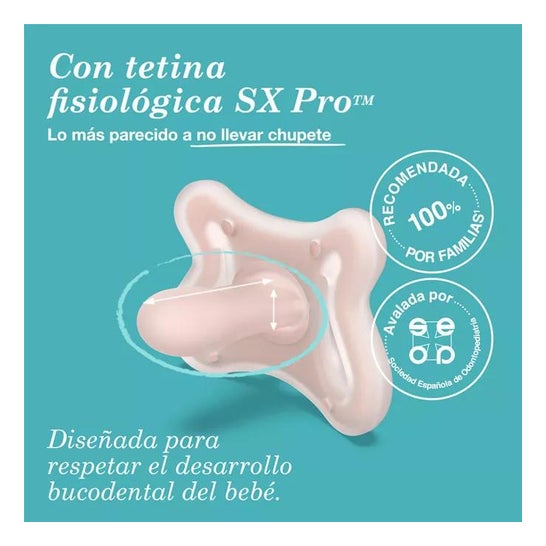 Suavinex Chupete Fisiológico Silicona SX Pro Mini -2-2m 1ud