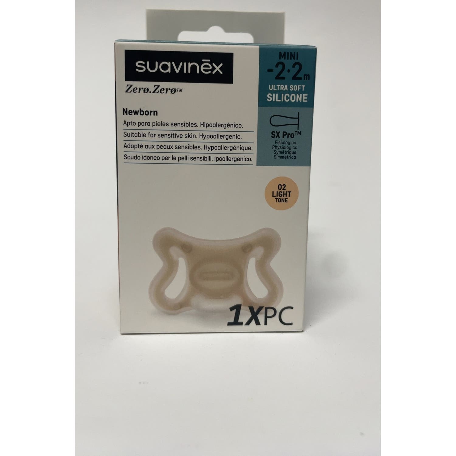 Suavinex Chupete Fisiológico Silicona SX Pro Mini -2-2m 1ud