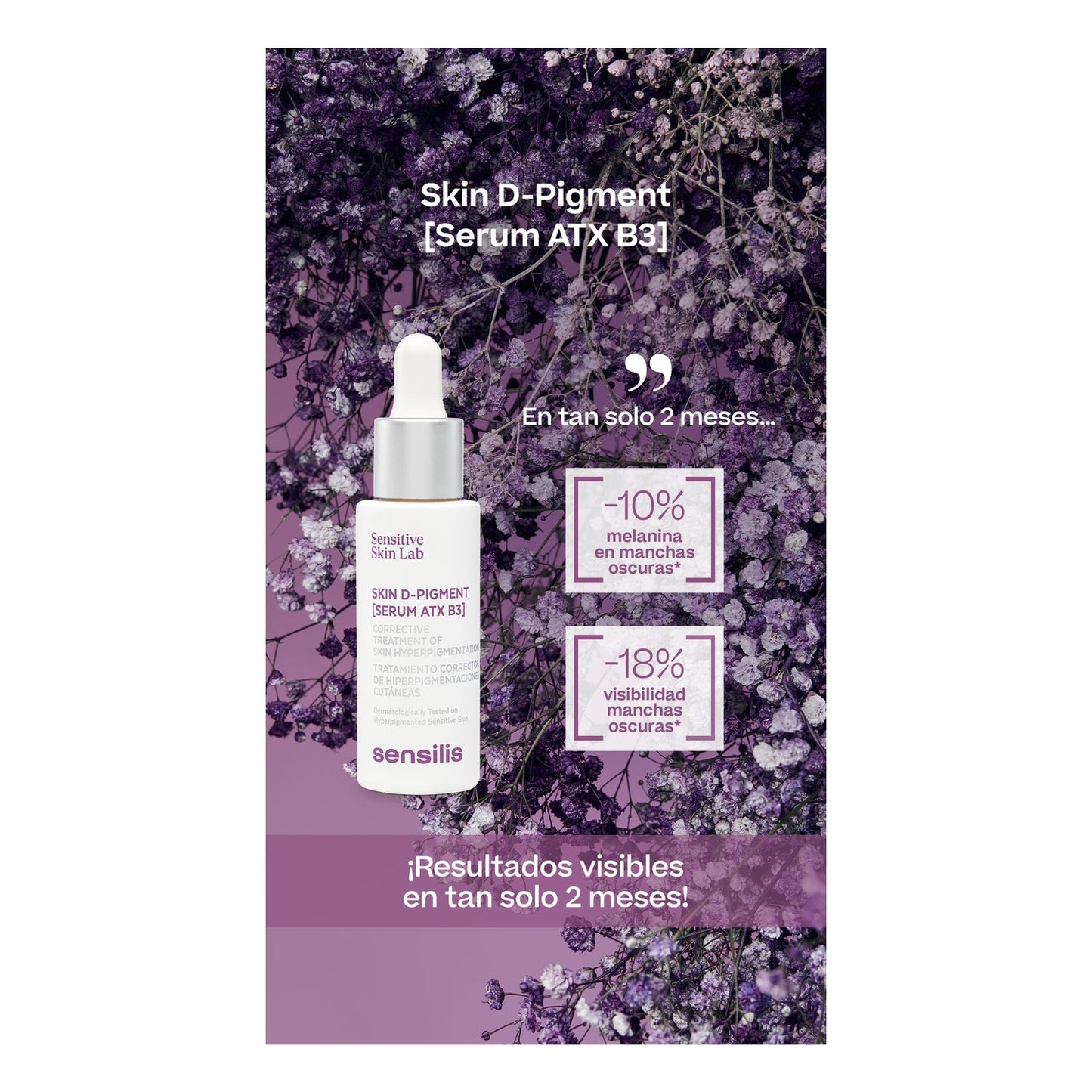 Sensilis Skin D-Pigment [Serum ATX B3] Tratamiento Corrector de Hiperpigmentaciones Cutáneas 30ml