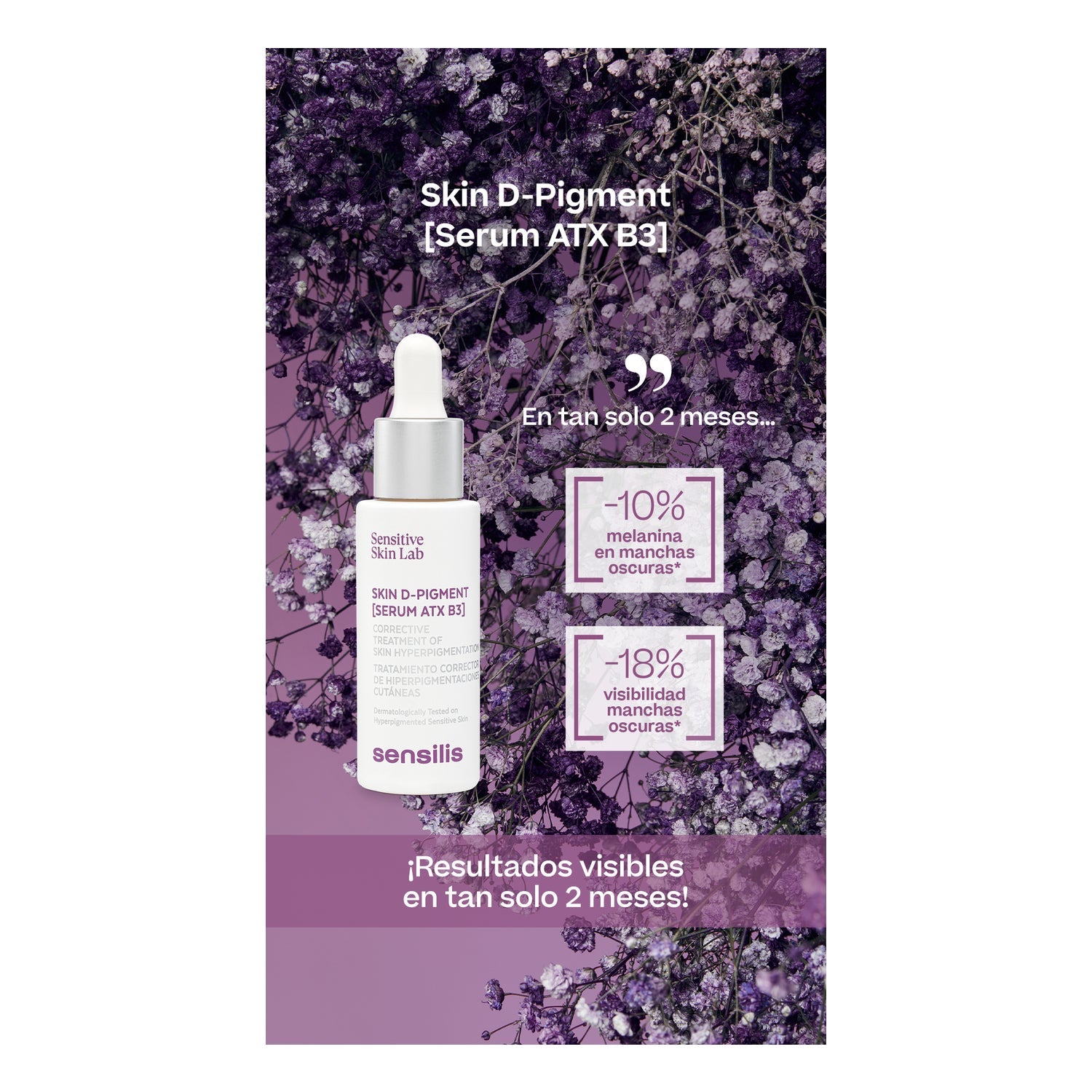 Sensilis Skin D-Pigment [Serum ATX B3] Tratamiento Corrector de Hiperpigmentaciones Cutáneas 30ml