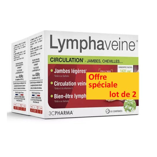 3C Pharma Lymphaveine 2x60 Comprimés