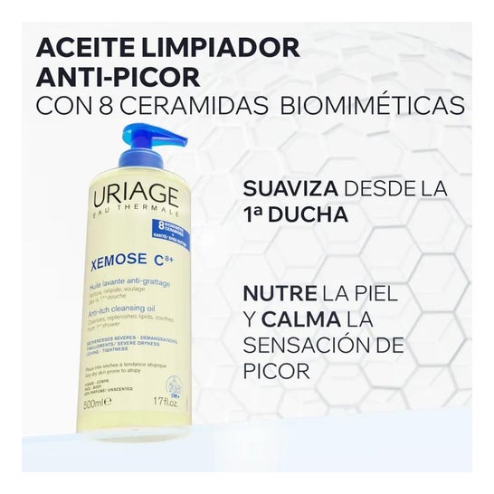 Uriage Xémose Aceite Limpiador Calmante 500ml