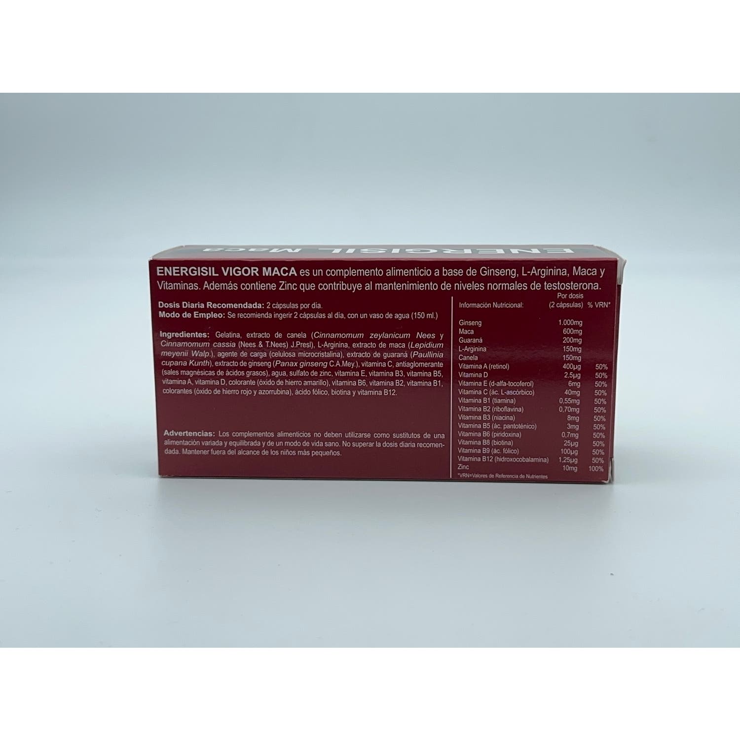 Energisil Maca Efecto Vigor 60caps