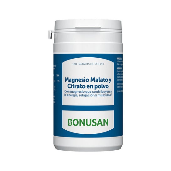 Bonusan Magnesio Malato y Citrato Polvo 130g