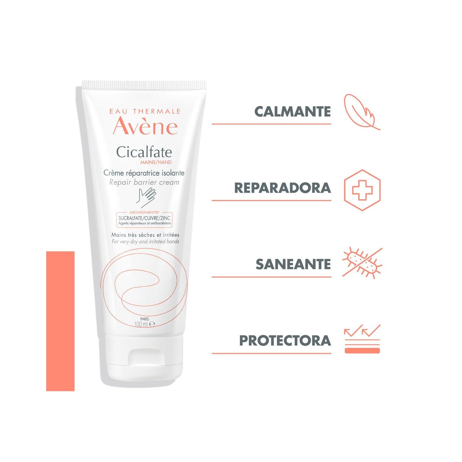 Avène Cicalfate Manos Crema Reparadora Efecto Barrera 100ml
