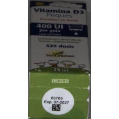 Sura Vitasan Vitamina D3 Peques 15ml