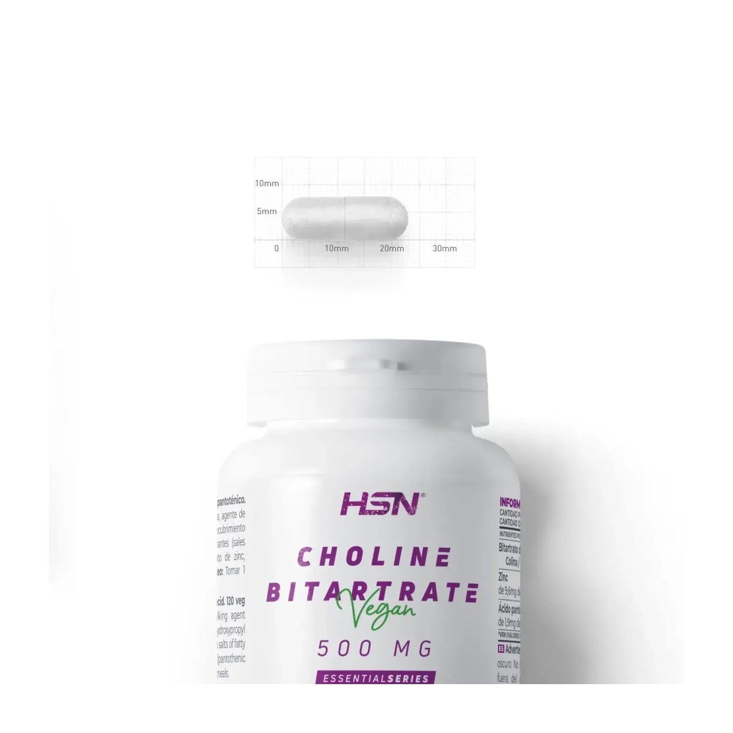 HSN Bitartrato de Colina 500mg 120vcaps