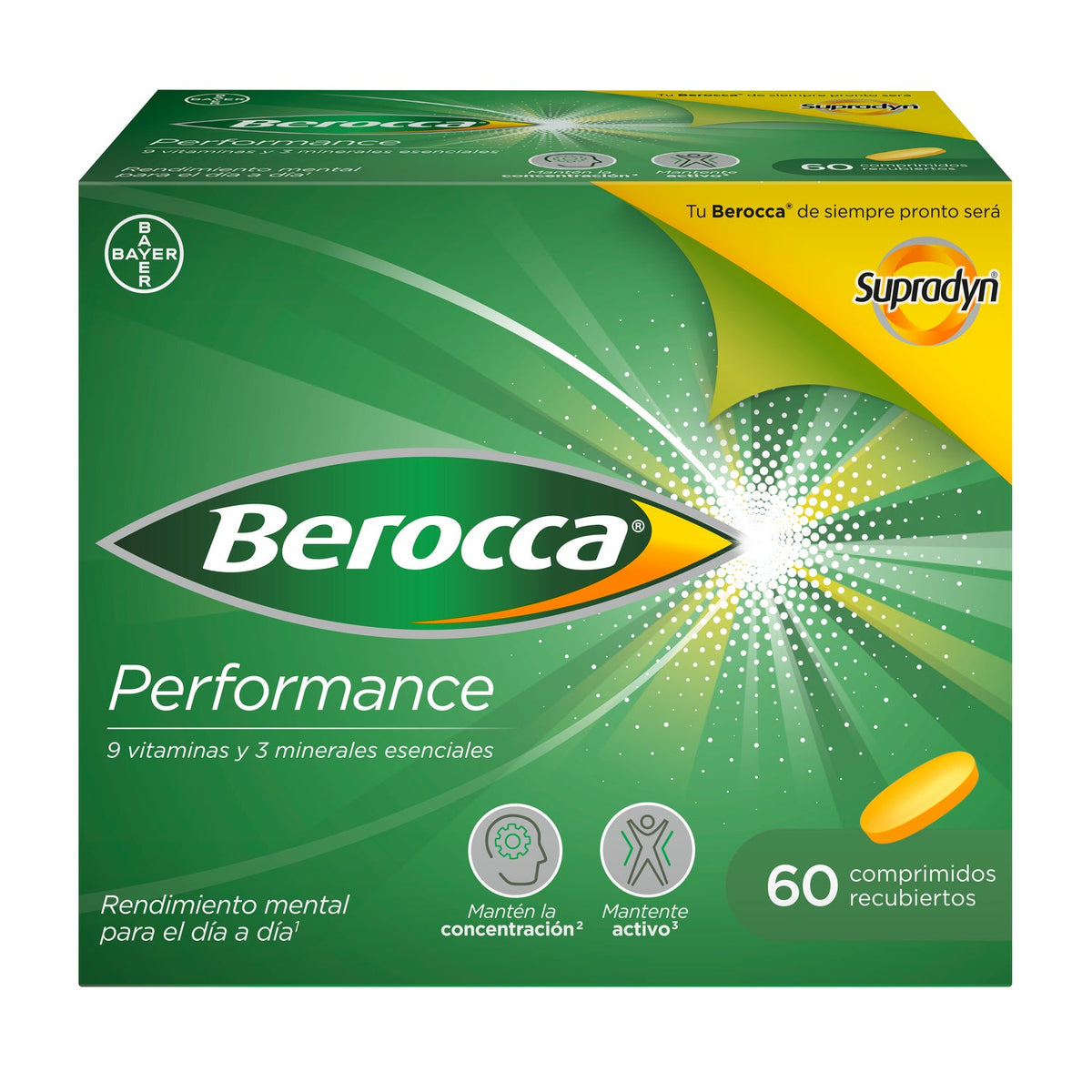 Berocca Performance Vitaminas y Rendimiento 60comp