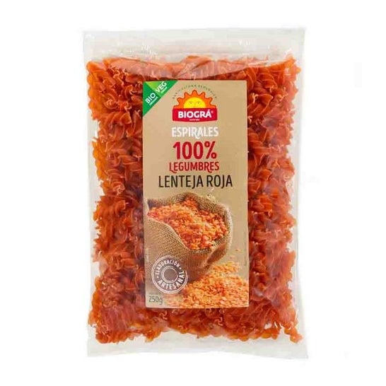 Biográ Espirales Lentejas Rojas Bio 250g
