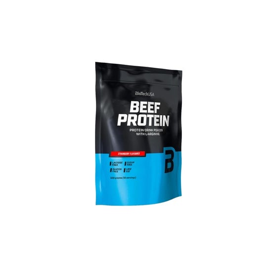 BioTech USA Beef Protein Strawberry 500g