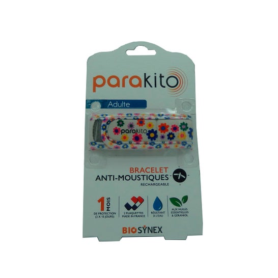 Para'kito Pulsera Antimosquitos Adulto Fun Flor 1ud