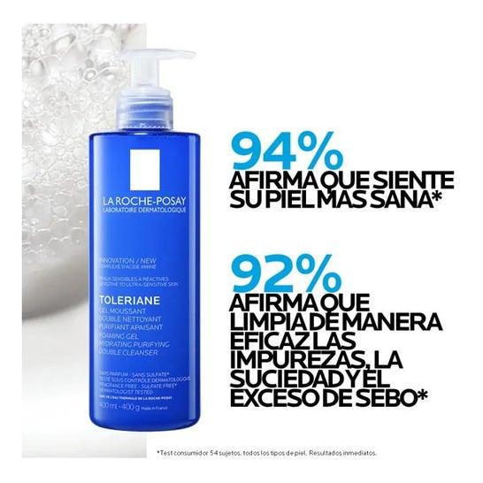 La Roche Posay Toleriane Gel Espuma Doble Limpiador 400ml