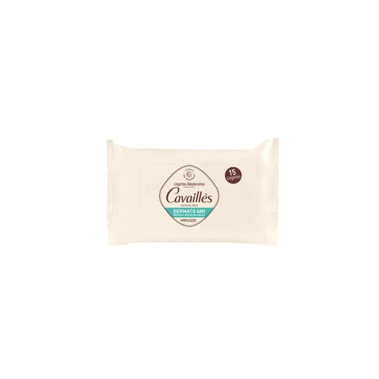 Cavaillès Toallitas Desodorantes Dermato 48H 15uds