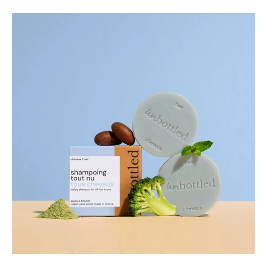 Unbottled Mini Shampoing Solide Tout Nu Tous Cheveux 20 g