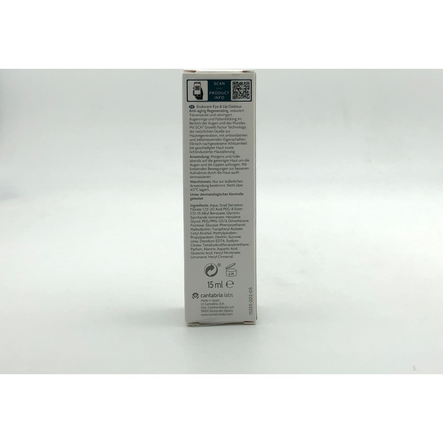 Endocare Contorno de Ojos y Labios Antiedad Regenerador 15ml