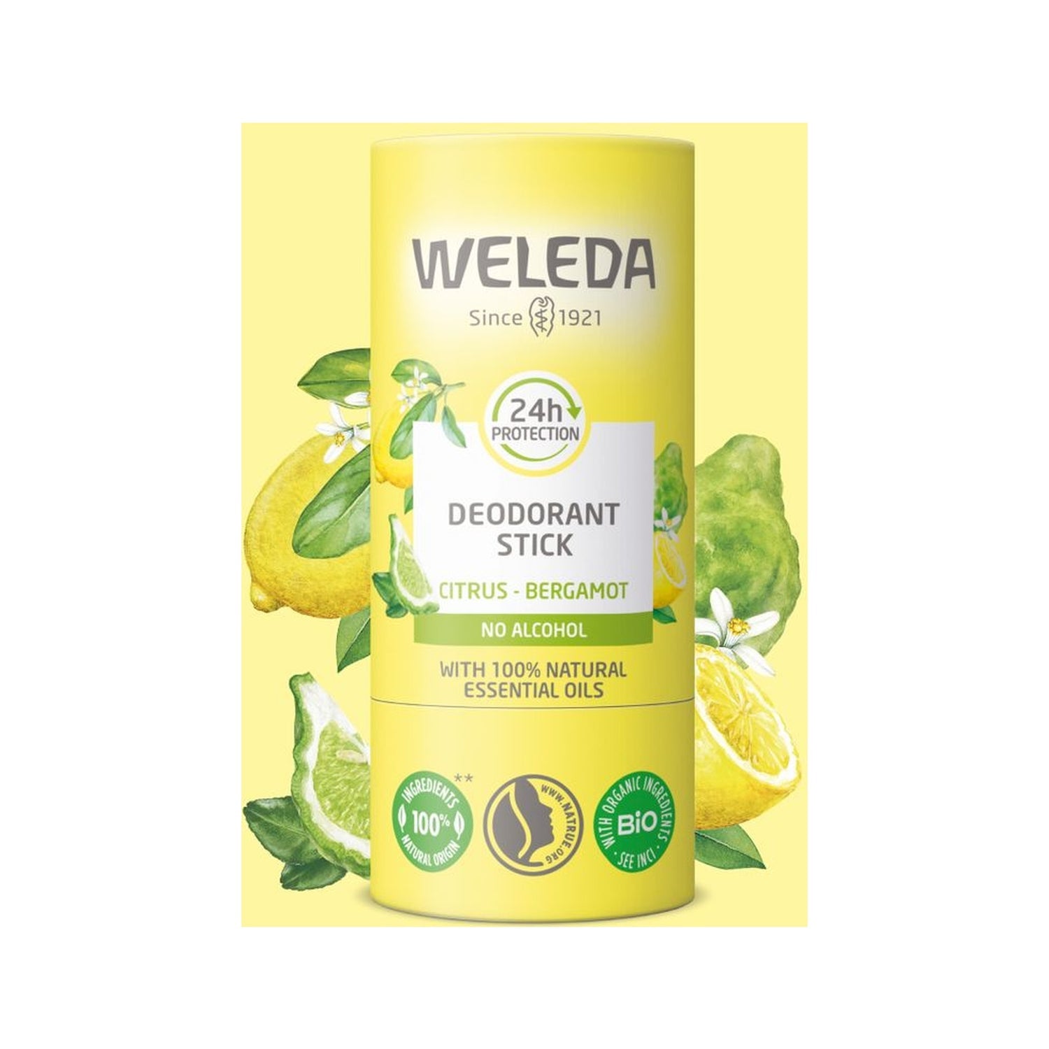 Weleda Desodorante Stick 24h Citrus Bergamota 50g