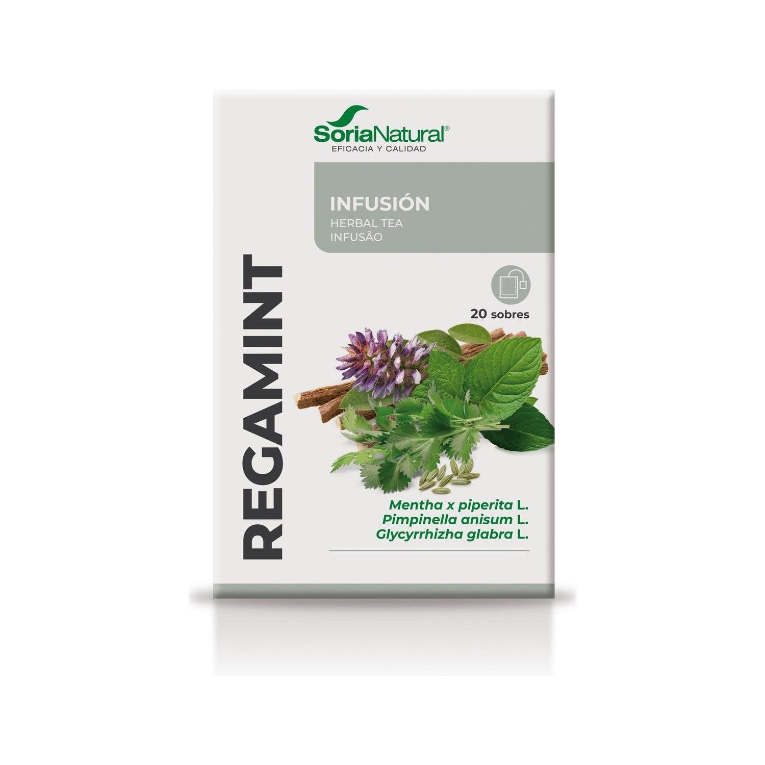 Soria Natural Regamint infusión 20 filtros