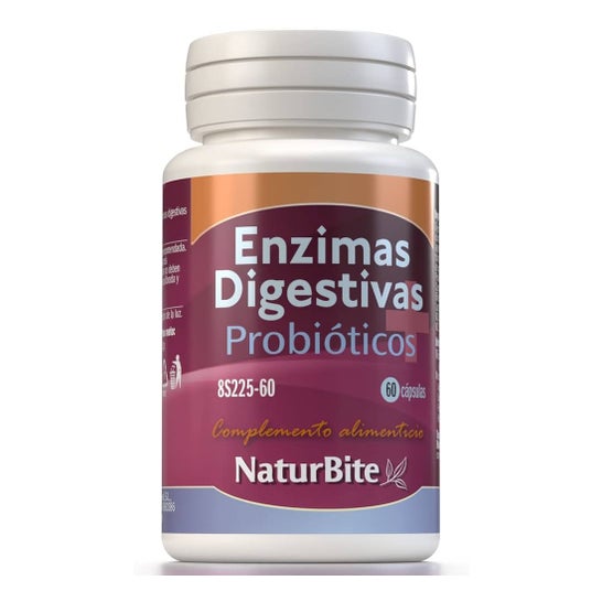 Naturbite Enzimas Digestivas + Probióticos 60caps