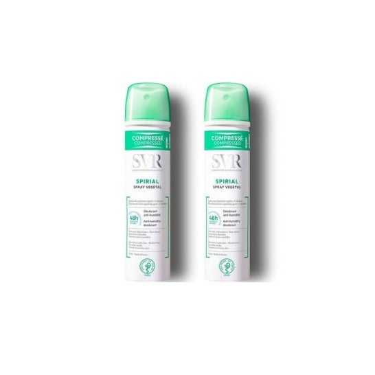 Svr Desodorante Spirial Vegetal Comprimido 2x75ml