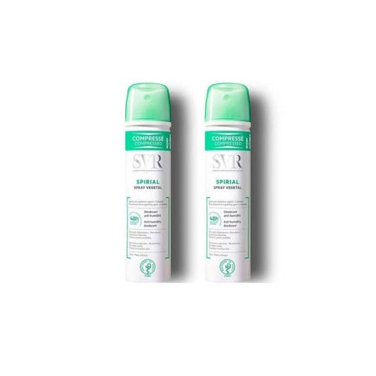 Svr Desodorante Spirial Vegetal Comprimido 2x75ml