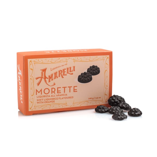 Amarelli Regaliz gomoso Morette Naranja 100 g