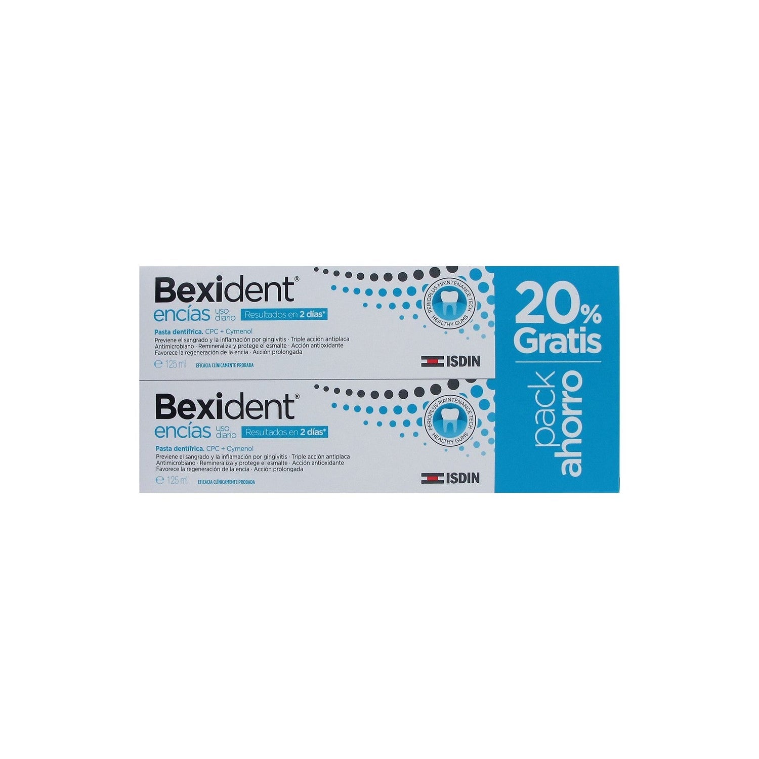 ISDIN Bexident Encías Uso Diario CPC + Cymenol Pasta 2x125ml